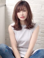 ヘアリゾート粋 新宿三丁目本店&nbsp;《前地 麻衣》大人こなれセミディ　韓国風