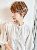 絶壁解消/ひし形/前下がり/大人ショートボブ/30代/40代★猪狩★