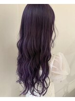 ヘアー ミッション 心斎橋店(hair Mission) クリアパープルロングヘアー