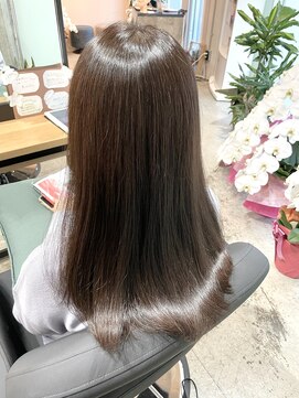 アンデイ(unday) ミントグレージュ髪質改善カラー