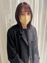 リィベ(Liibe)&nbsp;10代20代30代フェイスレイヤーカットクビレイヤーピンクベージュ