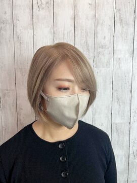 ビューティドレッセヤマノ 池袋パルコ(Beauty Dresse YAMANO) 【ダブルカラー】【ケアブリーチ】【ショートボブ】