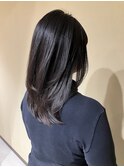 美髪ストレートレイヤー
