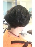 刈り上げ/ウェーブヘア/ひし形ショート/マッシュパーマ
