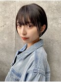 大人可愛い☆首元美人ショートボブ　小顔　前下がりショートボブ