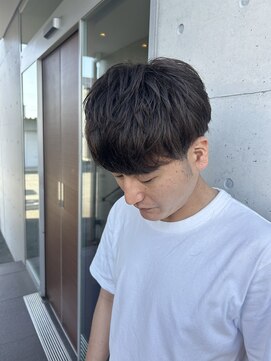 アチーブ ヘア デザイン(achieve hair design) ナチュラルブラウン束感ショート爽やかツーブロックマッシュ