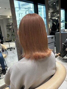 ロンドローズ 名古屋(Lond damaskRose) ブリーチ 学割 オリーブベージュ レイヤーカット リタッチ231