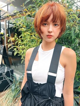 メーヴェ(Mowen) mowen×ウルフボブ×オレンジベージュ