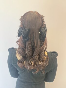 メゾン ド ノッチェ(Maison de Noche) 韓国風、外まきハーフツイン