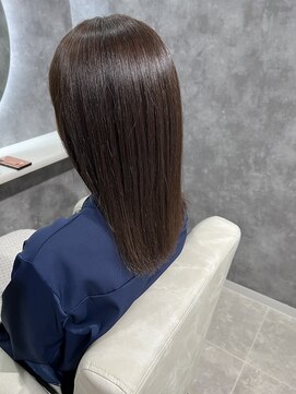 コアークリップ 緑町店(CORE CLIP) ミディアムヘア×グレージュ