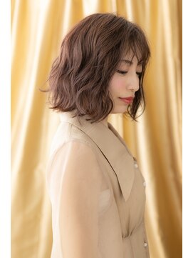 モッズヘア 越谷(mod's hair) □ウェーブパーマ切りっぱなし外ハネボブ403-2★越谷20代30代!