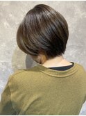 大人ショート×ナチュラルブラウン