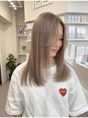 イメチェン/ホワイトブロンド/外ハネボブ/ワイドバング/渋谷