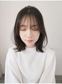 △水素髪質改善ストレート/オージュアカラー/グレージュ