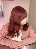 カシスレッド/チェリーレッド/ブリーチカラー/美髪