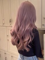 ベレーザ 渋谷神南(Beleza)&nbsp;15234ブリーチ＆ダブルカラーラベンダーパープルレイヤーロング