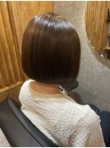 スッキリ秋色ボブ×美髪トリートメント