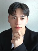 30代からの爽かメンズカット★センターパート