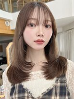 バイオレット 表参道店(Violet)&nbsp;ミディアムレイヤーシャギーカット顔周りカットシースルーバング