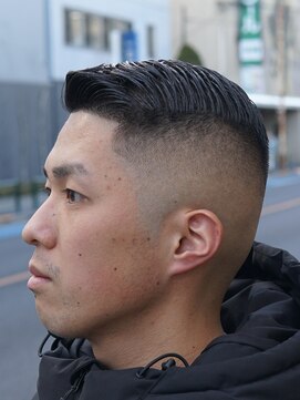 ザチョップショップ キチジョウジ(THE CHOP SHOP KICHIJOJI) サイドパートスキンフェードカットシェービング吉祥寺理容室