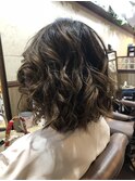 ショート・ミディアムの巻き下ろし　【ヘアセット】
