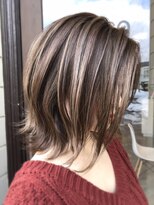 ヘア メイク ココ(hair make coco)&nbsp;ハイライト×グレージュスタイル