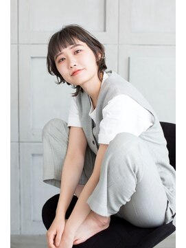 トティア 堀江(Totia) 【Totia堀江】オン眉ショート×スローカラー