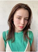 【表参道　roijir】顔まわりレイヤー×シアーカラー