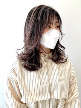 フォーク FOLK 【FOLK】ハイライトグラデーション☆似合わせ外ハネミディアム♪