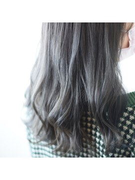 ニコリヘアワークス(nicori hair works) ロング×ゆるふわ×グレージュ