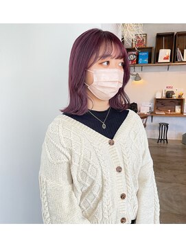 ヘアーアイストゥーレ(HAIR ICI TRE) ラベンダーカラー ブリーチカラー 渡辺聖