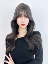 アイティー バイ アルバム 中野店(IT by ALBUM)&nbsp;オリーブグレージュレイヤーカット_斜めバング_ba455351