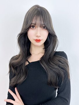 アイティー バイ アルバム 中野店(IT by ALBUM) オリーブグレージュレイヤーカット_斜めバング_ba455351