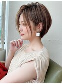 20代30代40代大人かわいい 小顔 前下がりボブ  ひし形シルエット
