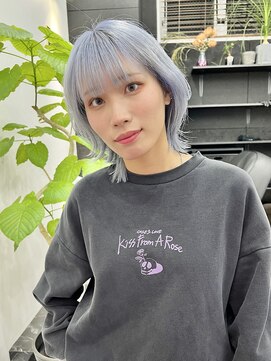 チュダック(ChuDuck) 【◎甘くてカワイイ◎】韓国風《ペールブルー》ケアブリーチ