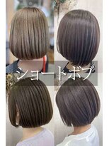 プランタン(Printemps)&nbsp;20代30代40代50代大人かわいいショートボブ/デザインカラー