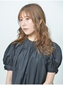 【RAWR】ゆるふわコテ巻きパーマ　30代40代髪型グレージュカラー