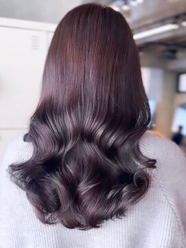 レノラ 本町(LENORA) ウェーブパーマこなれミディ前髪レイヤーカット短めバング