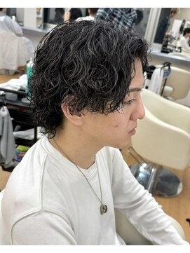 ビカム 名駅(become) 【ツイストスパイラル×メンズウルフ】センターパート名古屋名駅