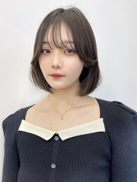 ロンドローズ 名古屋(Lond damaskRose) 顔周り ダブルカラー 名駅 ブリーチ 髪質改善 ボブ 韓国857