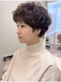 似合わせショート×パーマ【高橋圭】