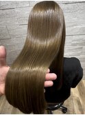 髪質改善ULTOWA×ベージュ系艶カラー