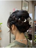 結婚式用ヘアセット