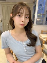 カシュカシュ 表参道(cache cache) ワイドバングフルバングシースルーぱっつん前髪おくれ毛