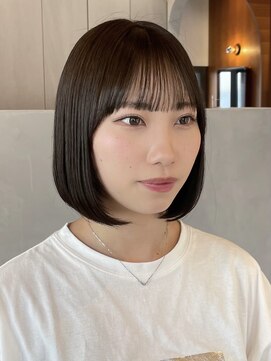 ロンド ボーイ 表参道(Lond BOY) シースルーバング韓国ボブ切りっぱなし美髪髪質改善表参道