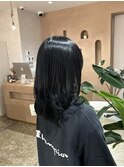 【 YUCCA 】大人可愛い20代30代シアーブラック/暗髪カラー