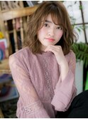 外国人風ハイライト大人可愛いふわミディh4浦和20代30代40代