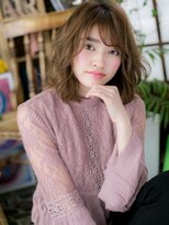 カバーヘアアンドスパ ブリス 浦和(COVER HAIR&SPA bliss)&nbsp;外国人風ハイライト大人可愛いふわミディh4浦和20代30代40代