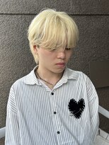 イエナ 渋谷(IENA)&nbsp;抜きっぱなしブロンドホワイトブロンドセンターパートシースルー