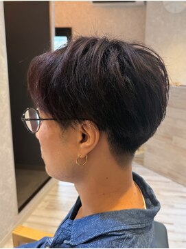 アテーサ 赤羽店(ATTESA) メンズセンターパート×ピンクバイオレット